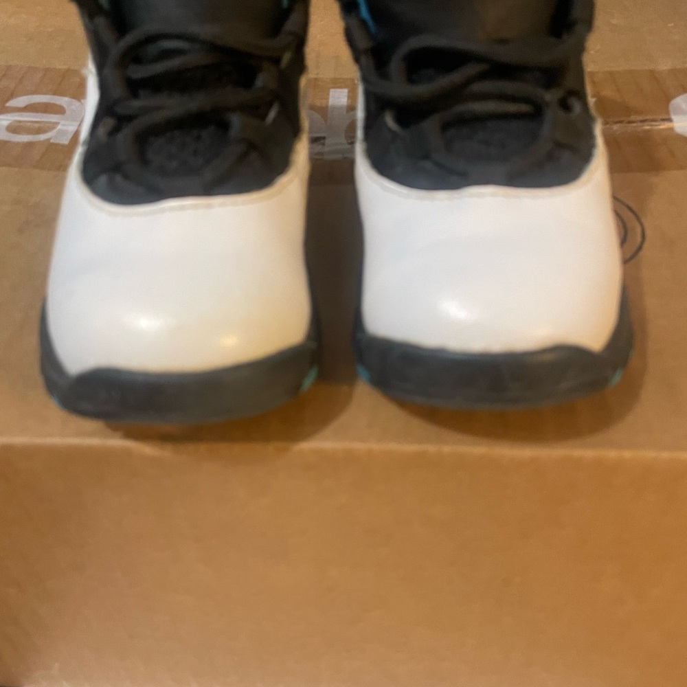 Kids White and Black Shoes